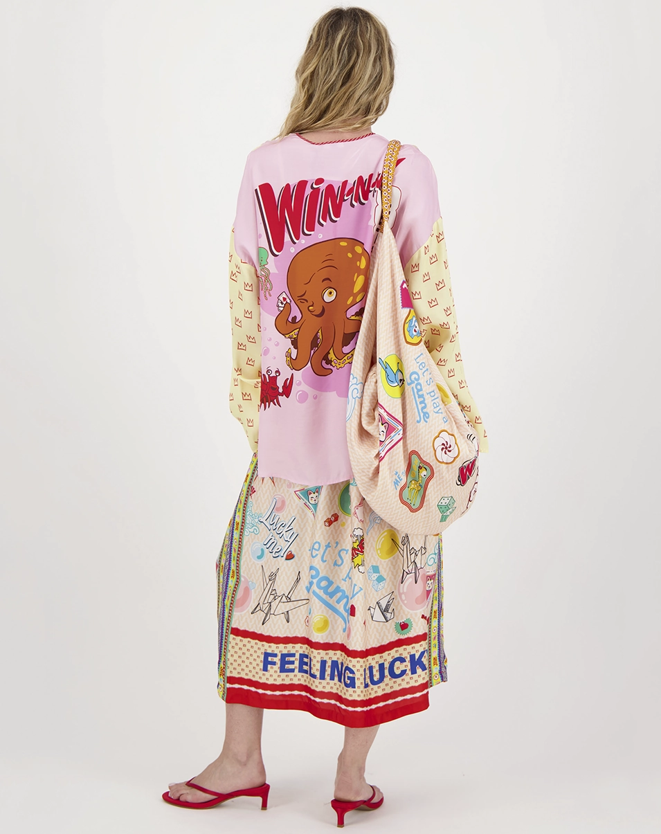 VANESSA PRINTED MIDI SKIRT Editorial Look Heritage Brand