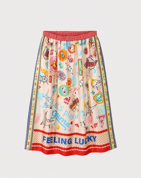 Custom made Coordinated Set VANESSA PRINTED MIDI SKIRT