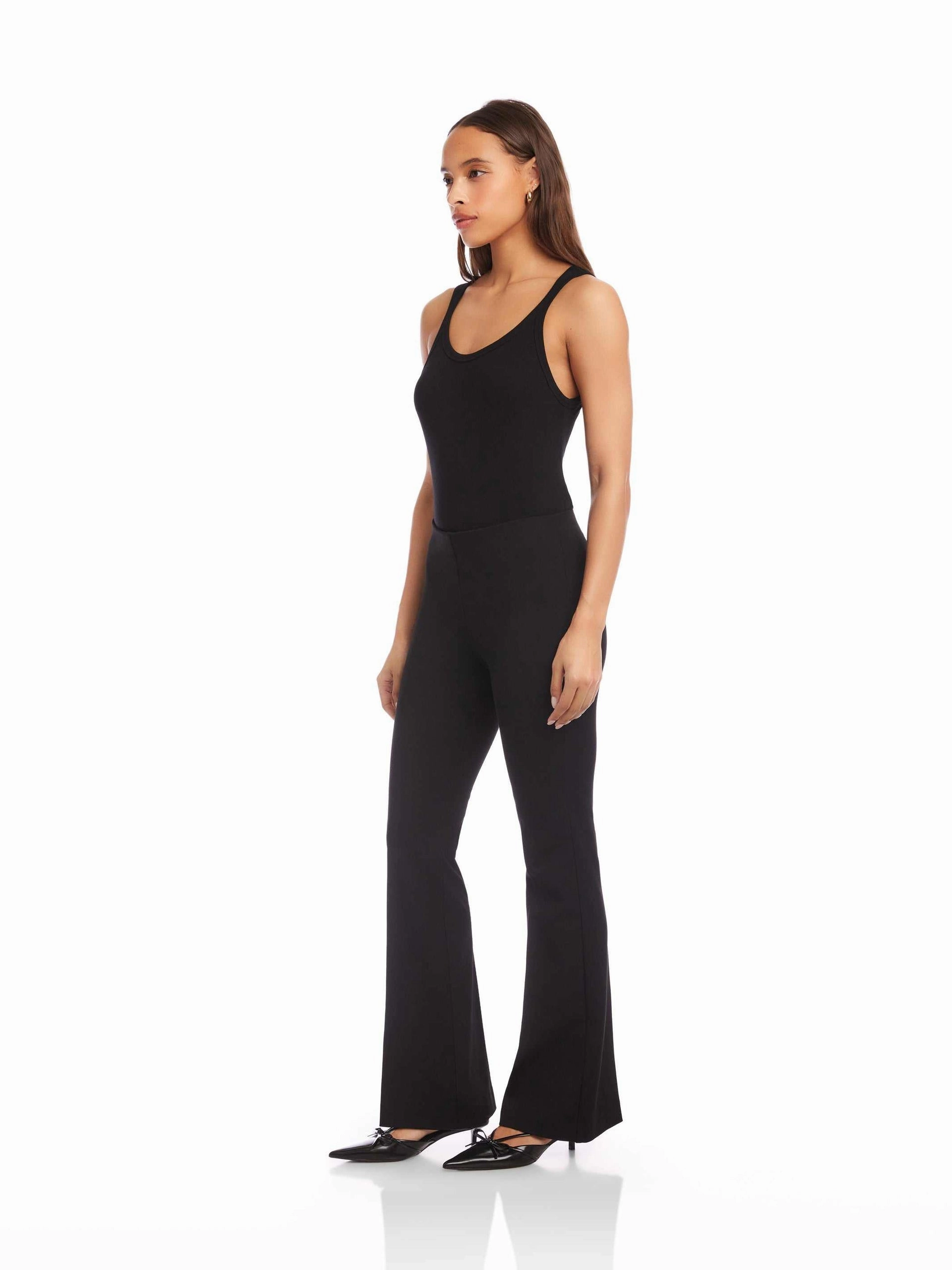 DurableReinforcedMaterial City Bootcut Pants in Black