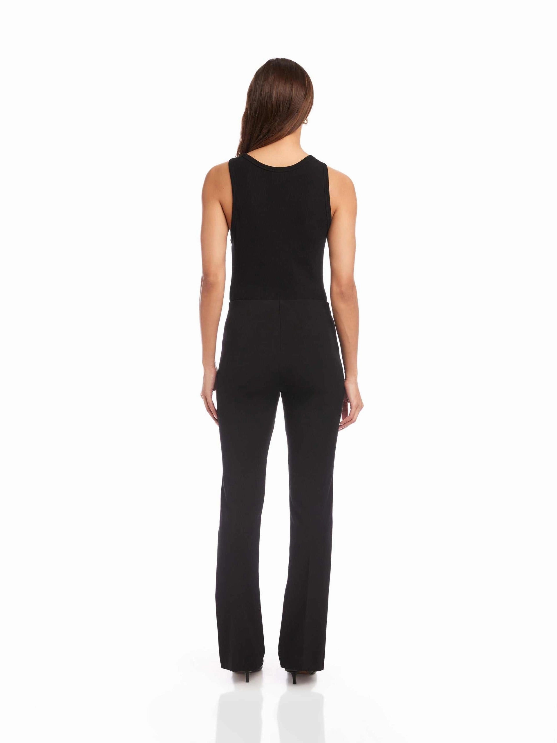 Stylish Look Sporty Style City Bootcut Pants in Black