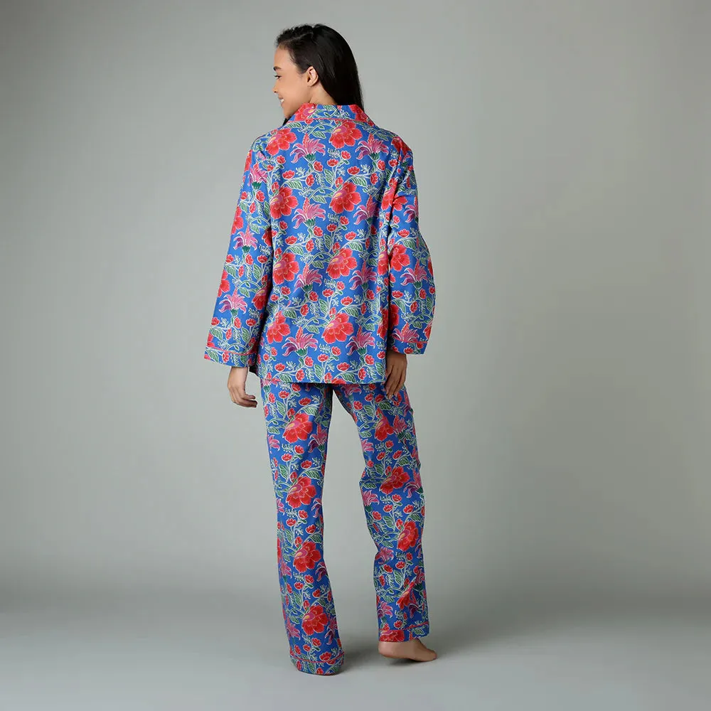 Clarence Indigo Pajama Set