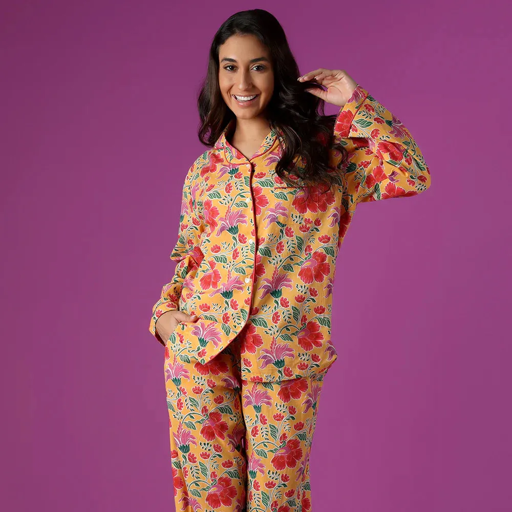 Clarence Yellow Pajama Set