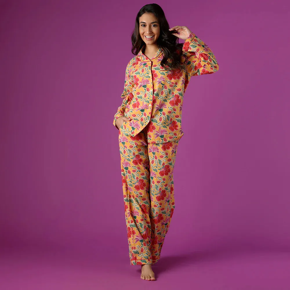 Clarence Yellow Pajama Set