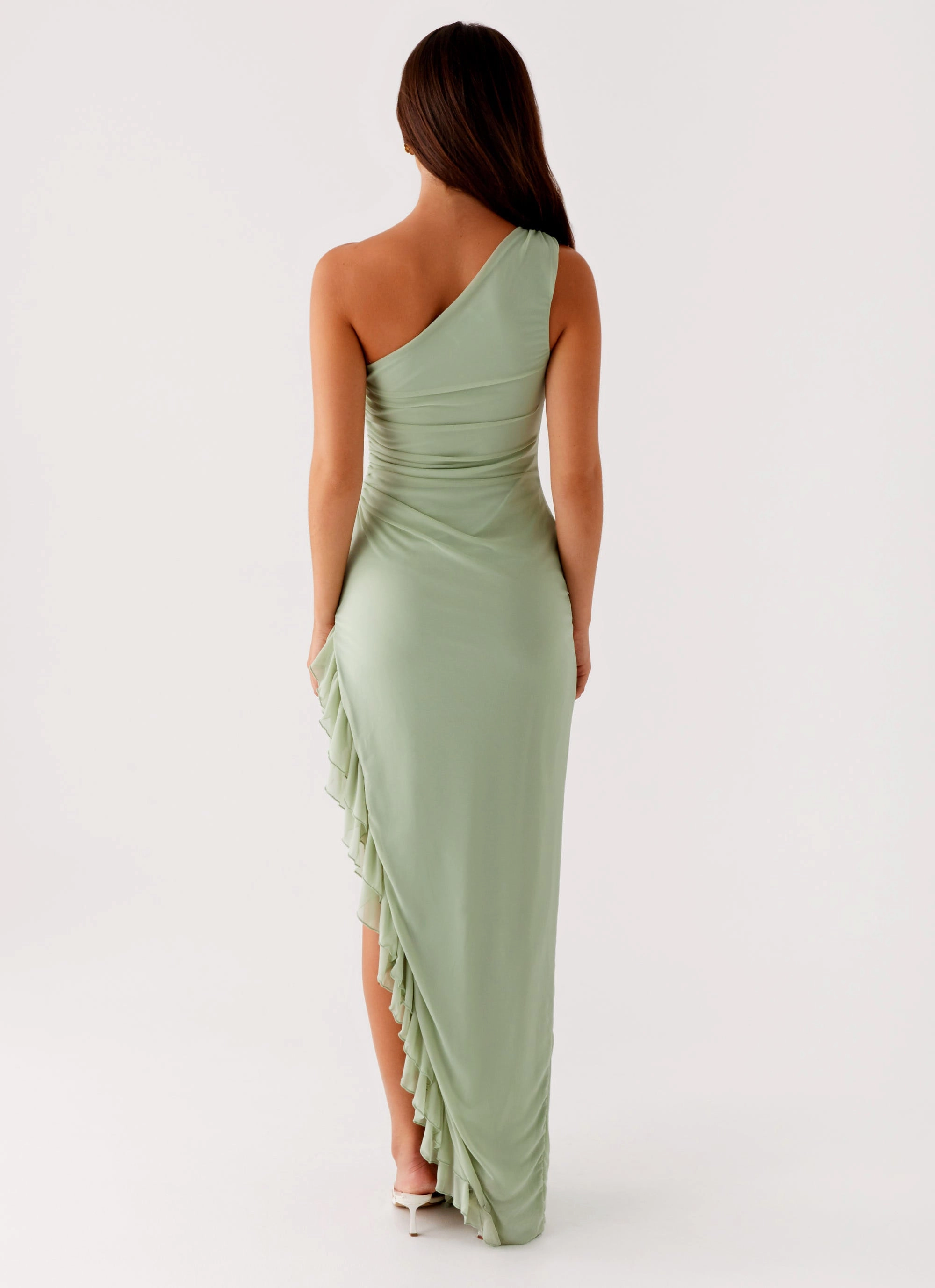 Edge Detail Clarence Maxi Dress - Sage