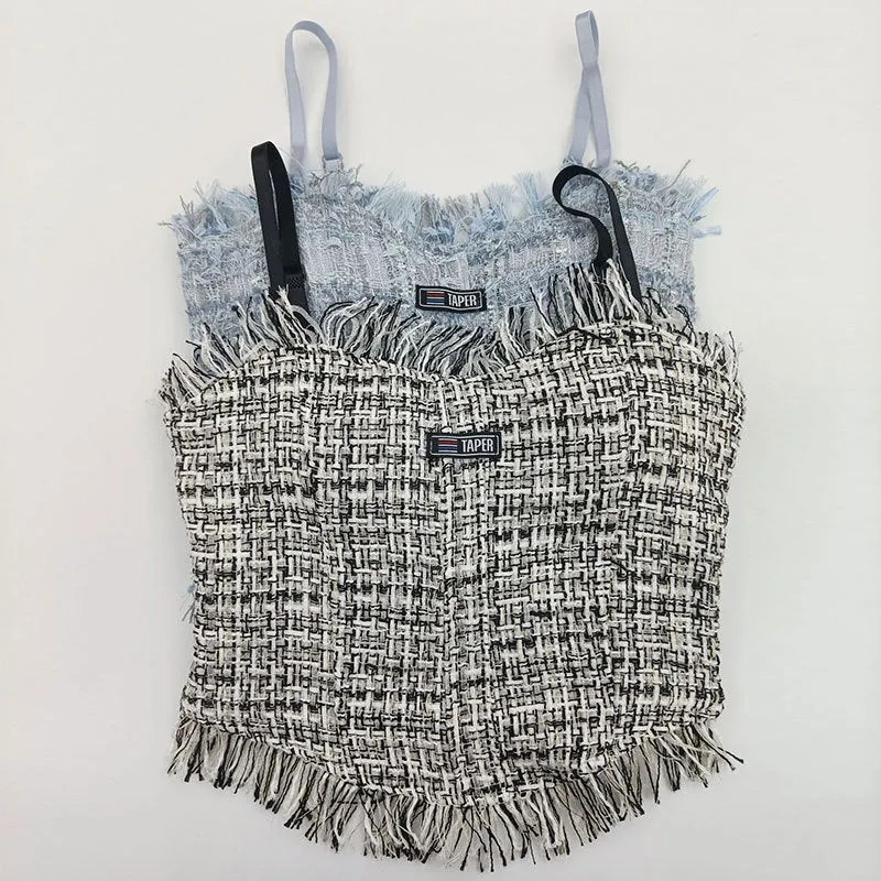 Classic Style Beauty Back Sling Vest with Chest Pad