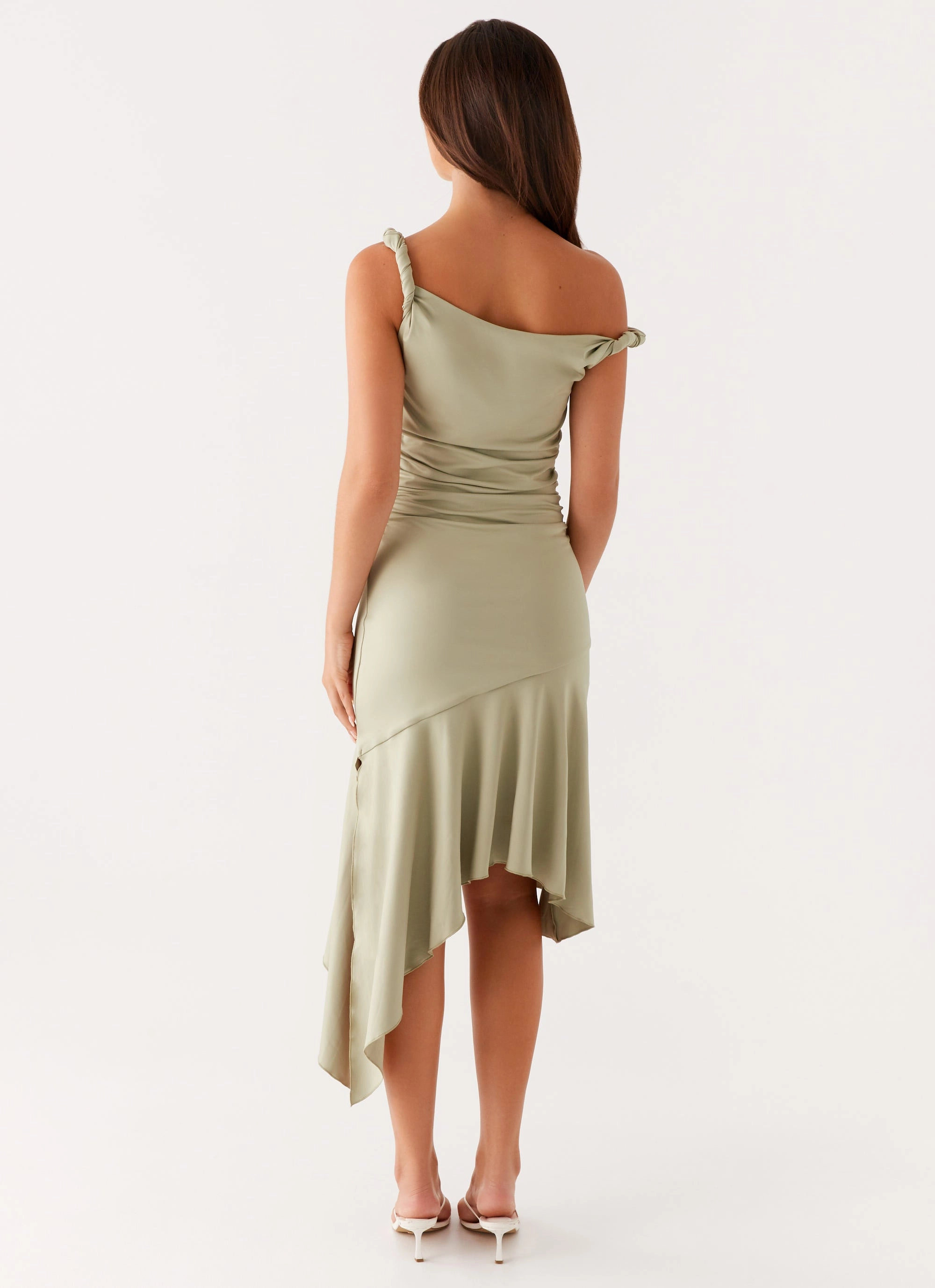 Sequin-Detail Huntah Midi Dress - Sage