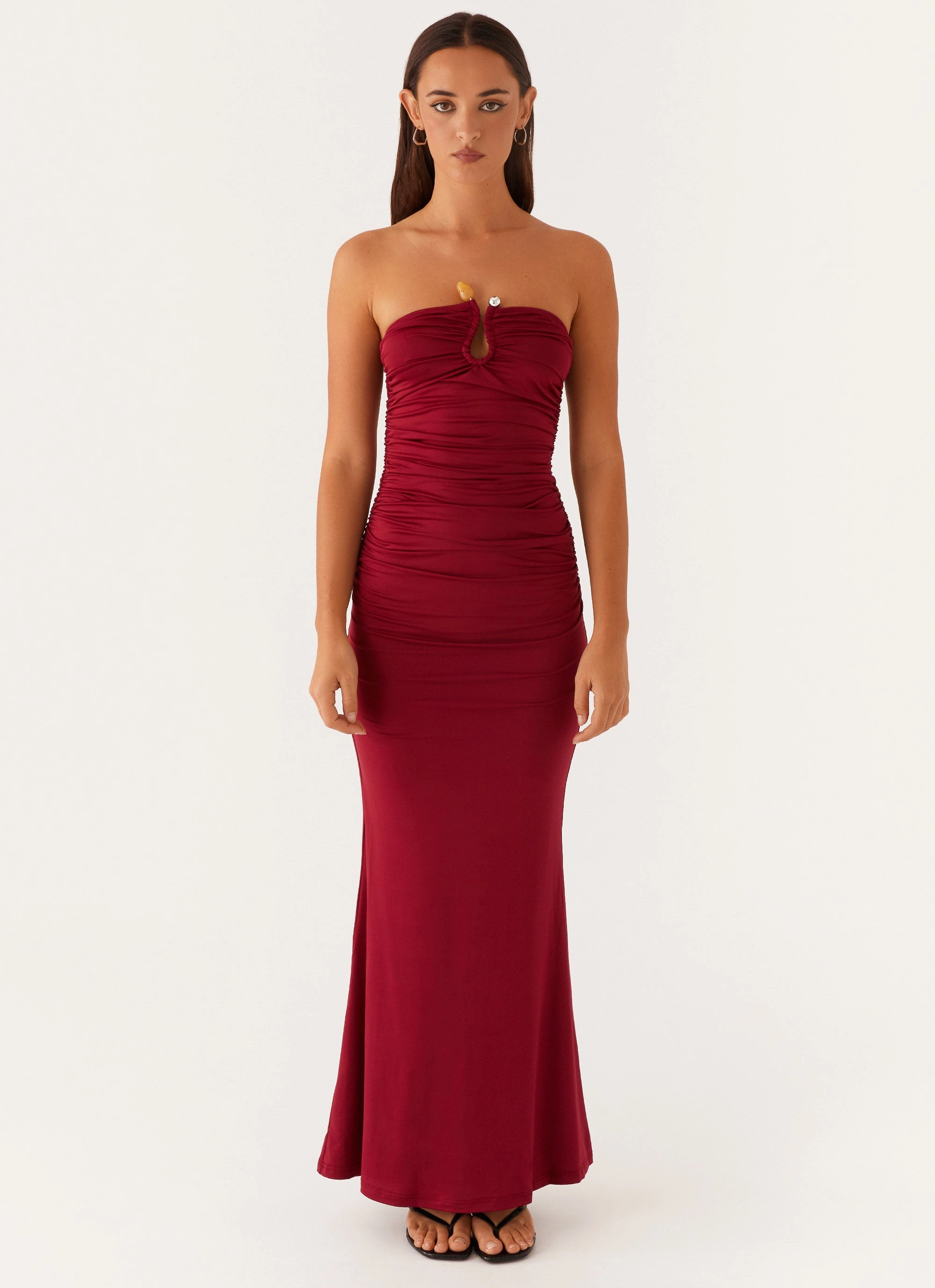 Rudy Maxi Dress - Maroon Romance Soul Japan Cool