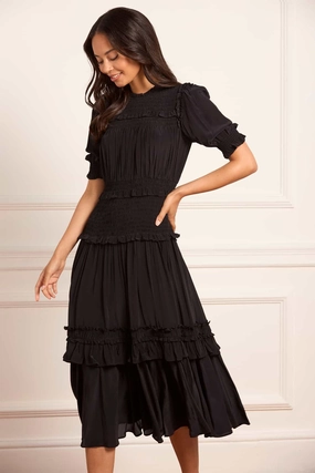 Ankle-length Emilia Crepe Ballerina Dress