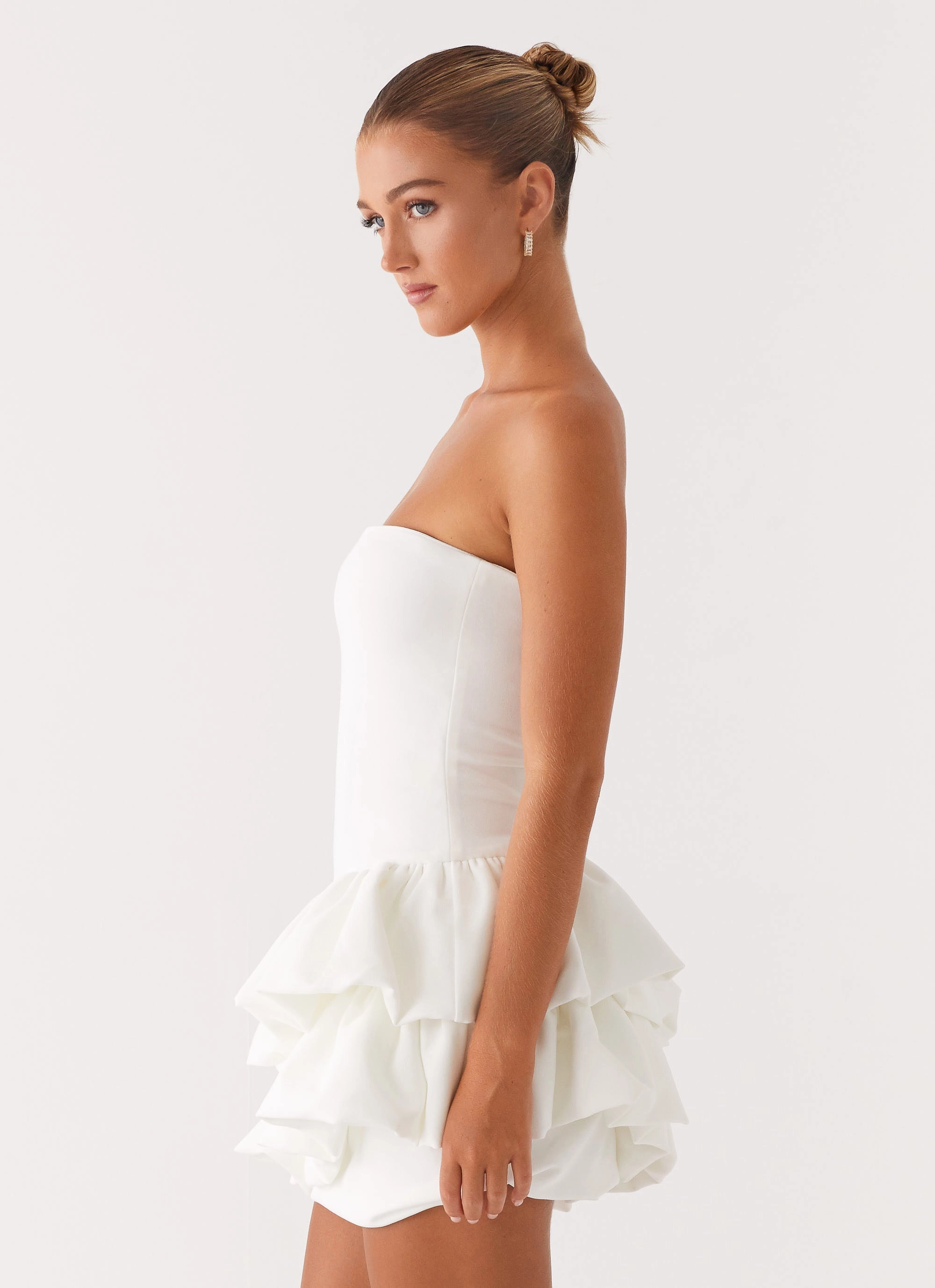 Marie Mini Dress - White Calm Fit