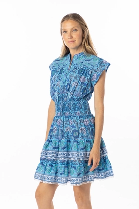 Flexible Layers BreathableFabric Poppy Dress Azure