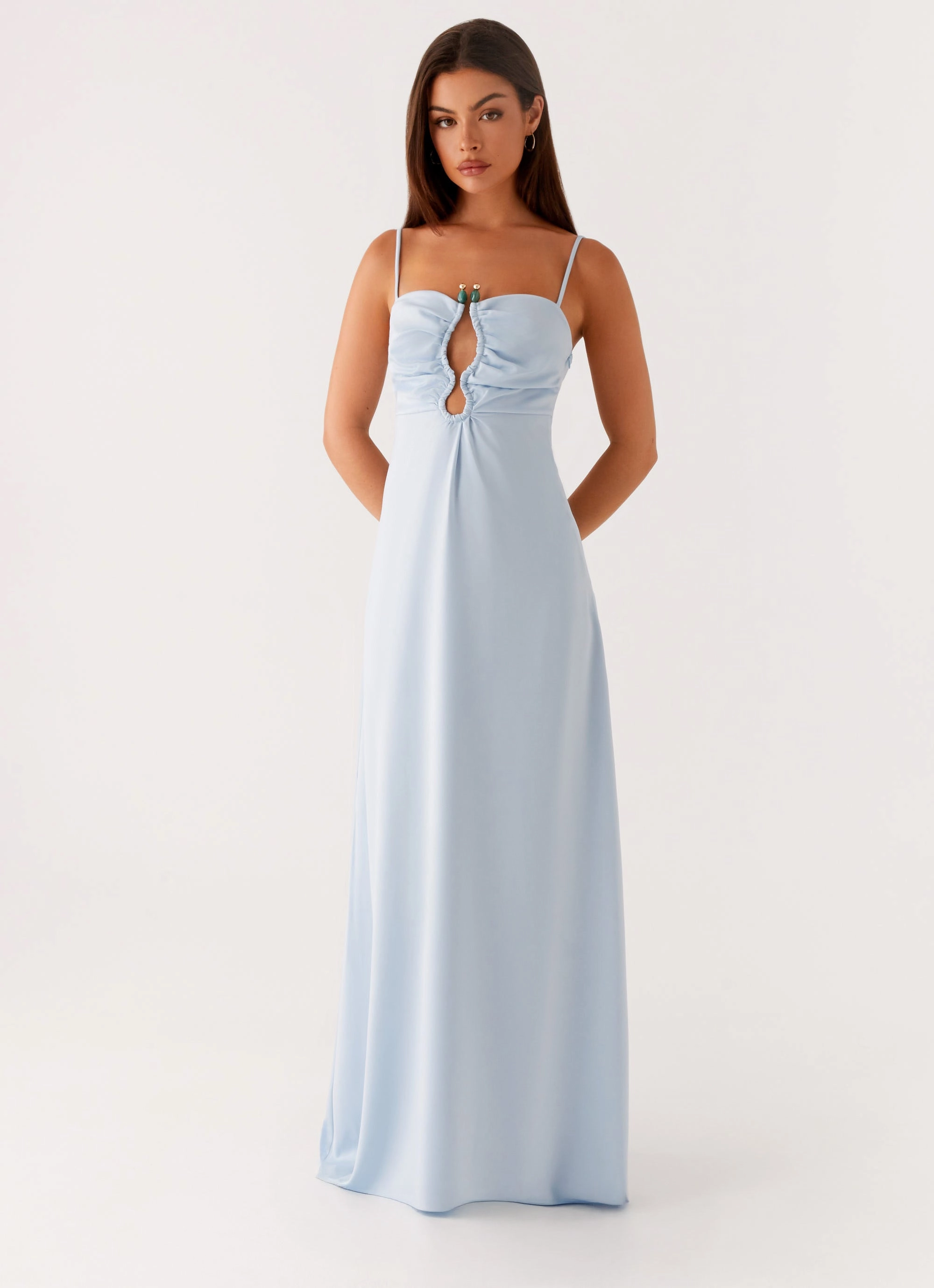 Body Positive Trendy Appearance Zelda Maxi Dress - Blue