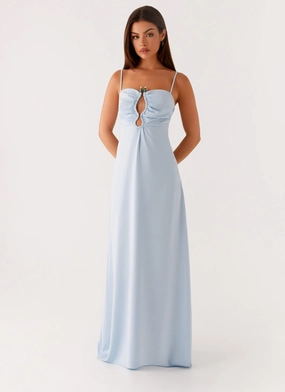 Body Positive Trendy Appearance Zelda Maxi Dress - Blue