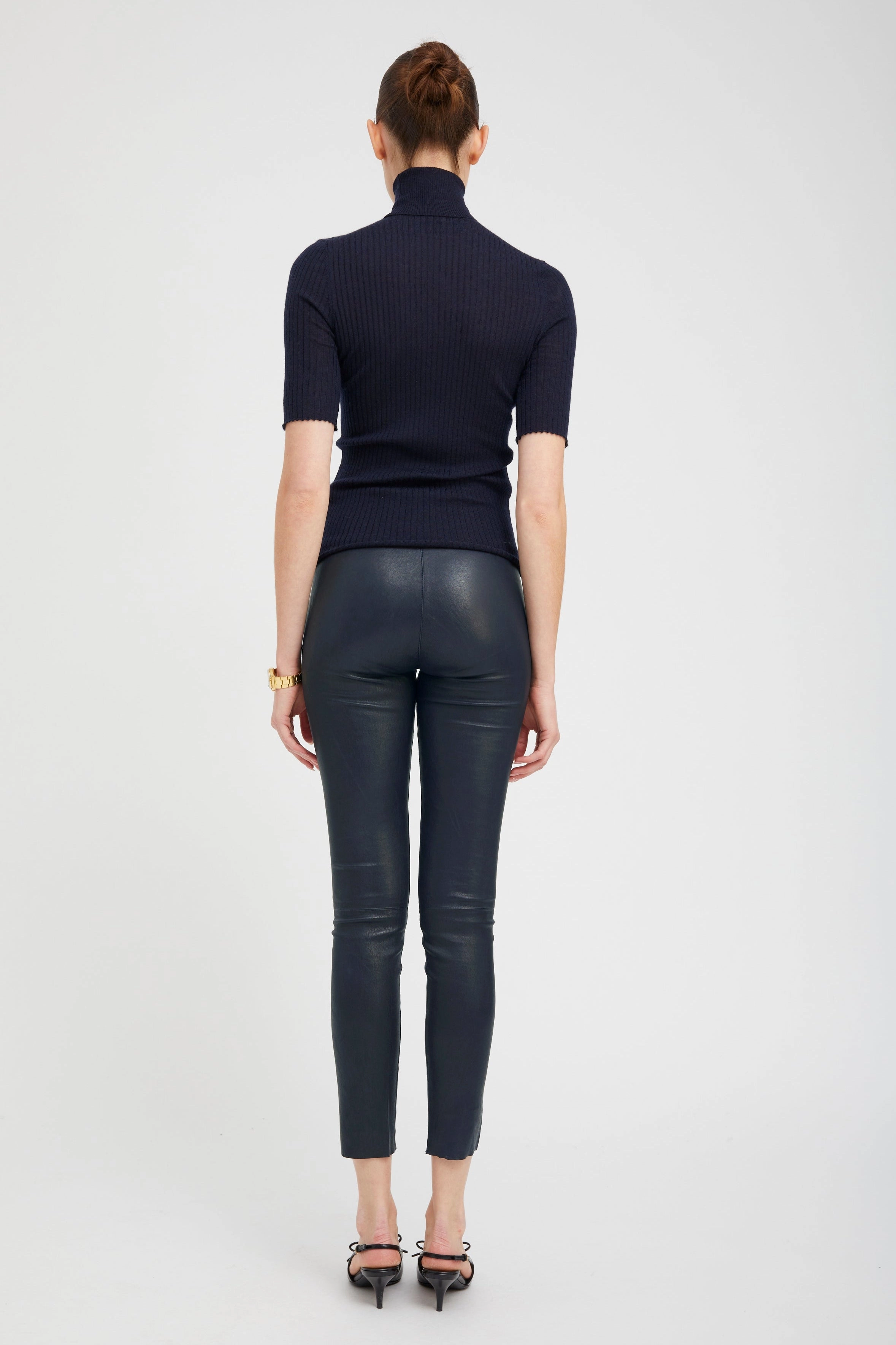 Midnight Leather Ankle Extra Soft Studio Practice All Ages Double Layer