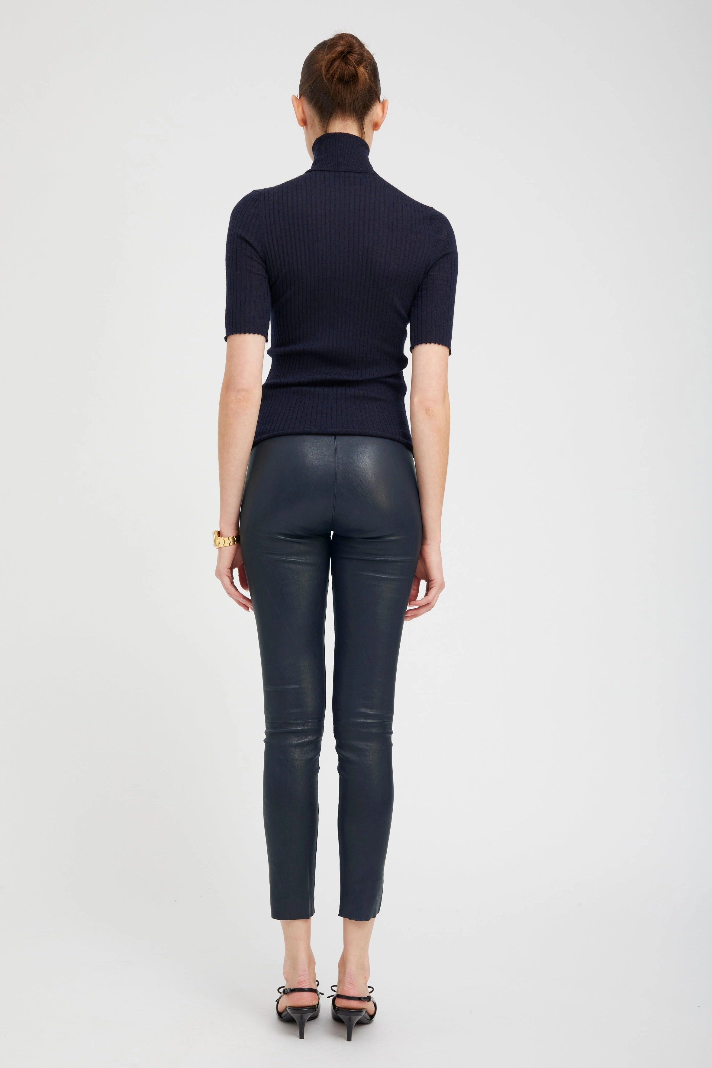 Midnight Leather Ankle Flexible form