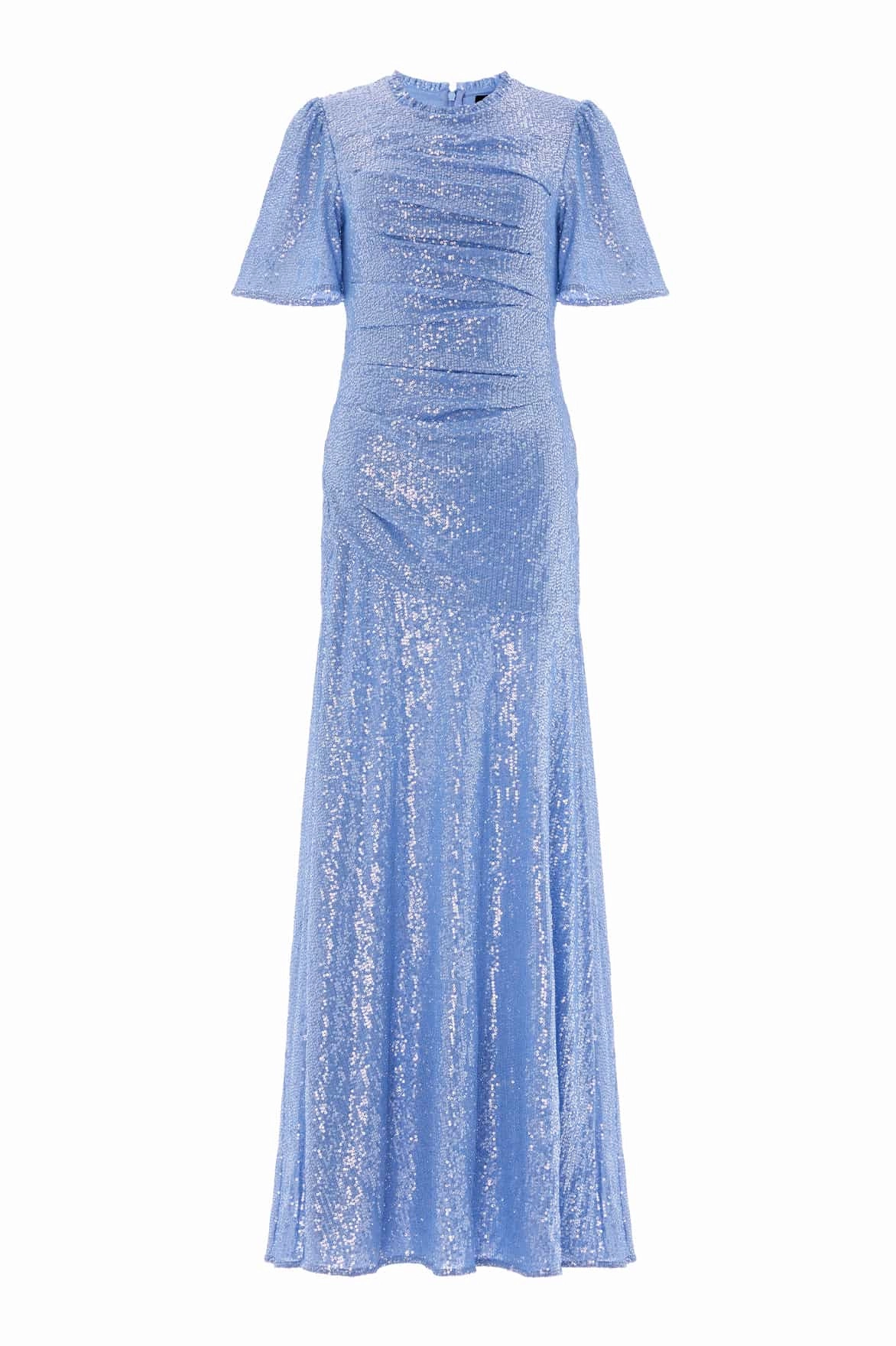 Valentina Round Neck Gown Flattering Waist Fit Classic and Chic