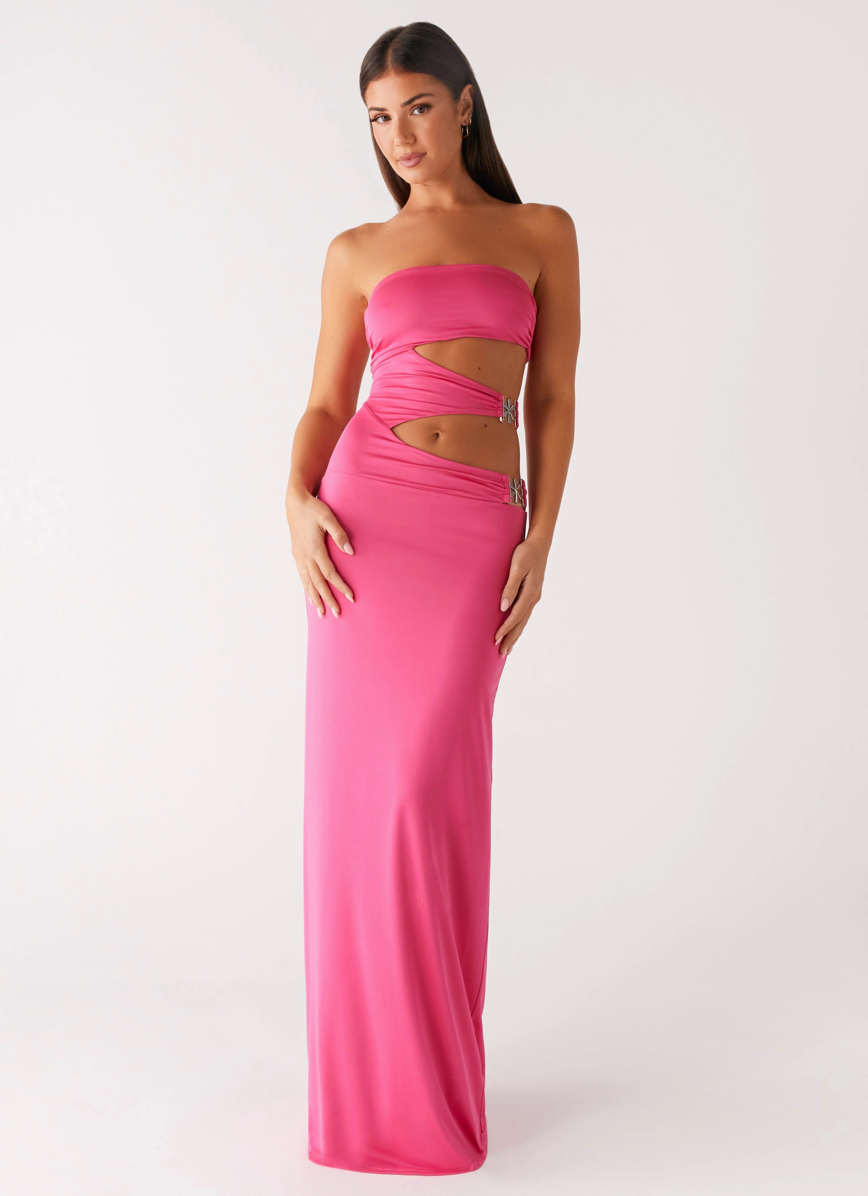 Montego Maxi Dress - Pink Subtle design