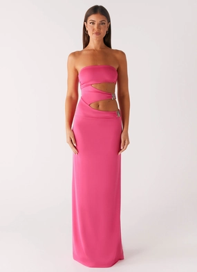 Minimal Harmony Neutral Feel Montego Maxi Dress - Pink