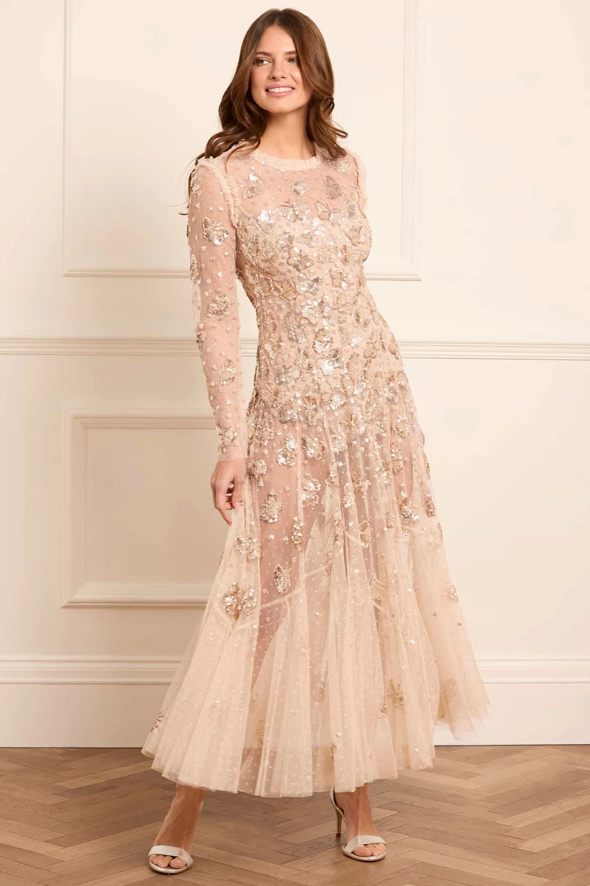 Papillon Sheer Ankle Gown Flattering Shape Wear