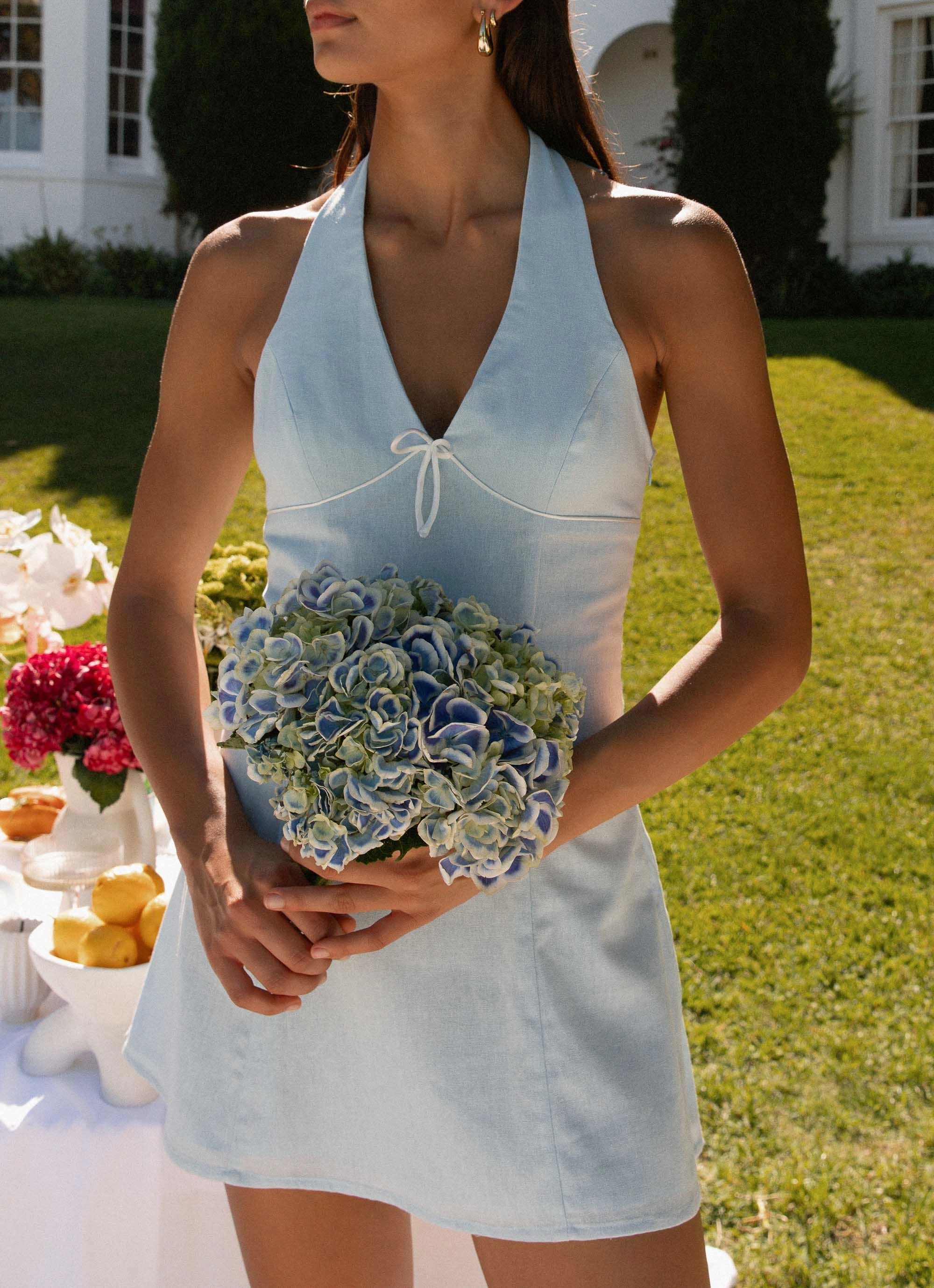 Bronte Mini Dress - Blue Versatile Layer