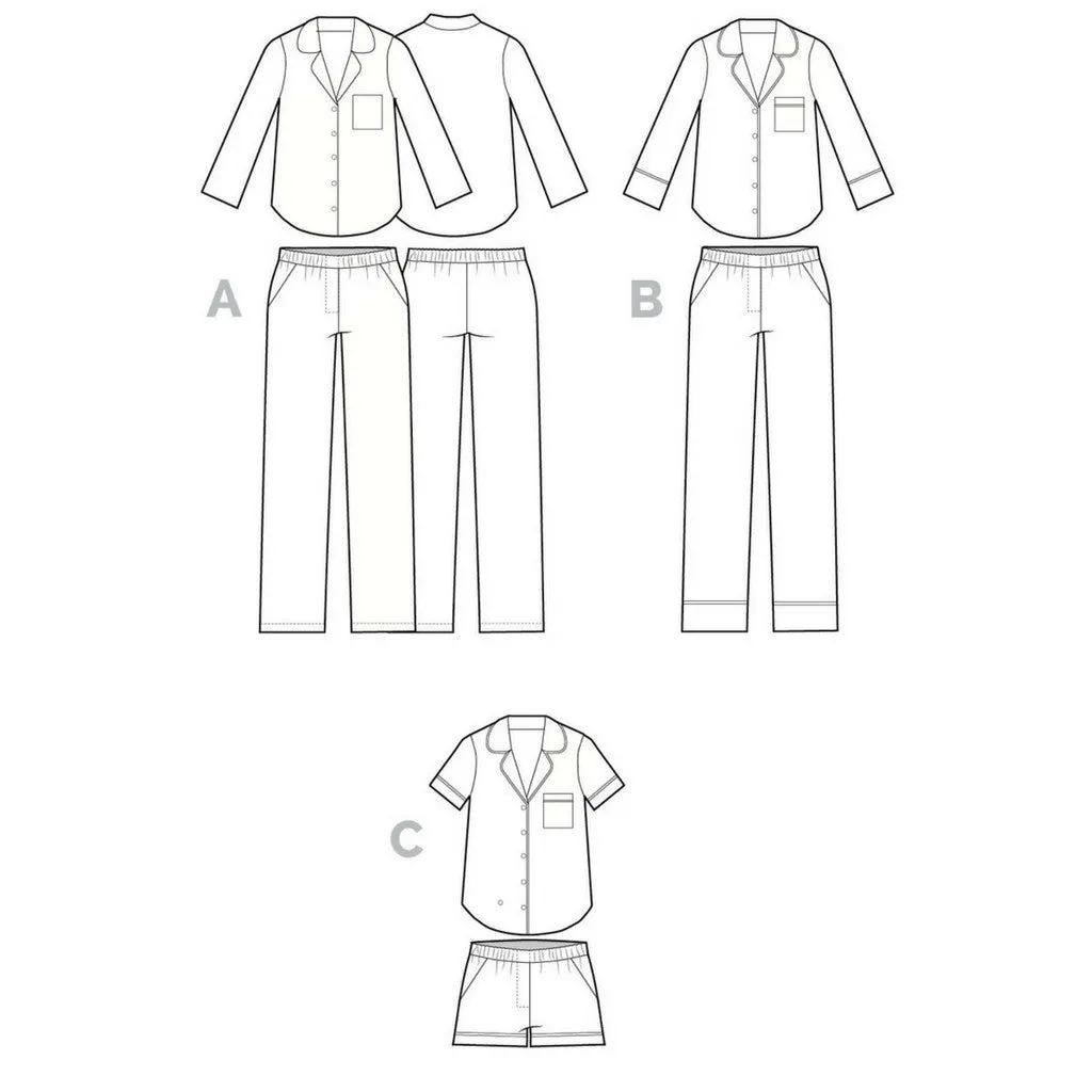 Closet Core Patterns Carolyn Pajamas