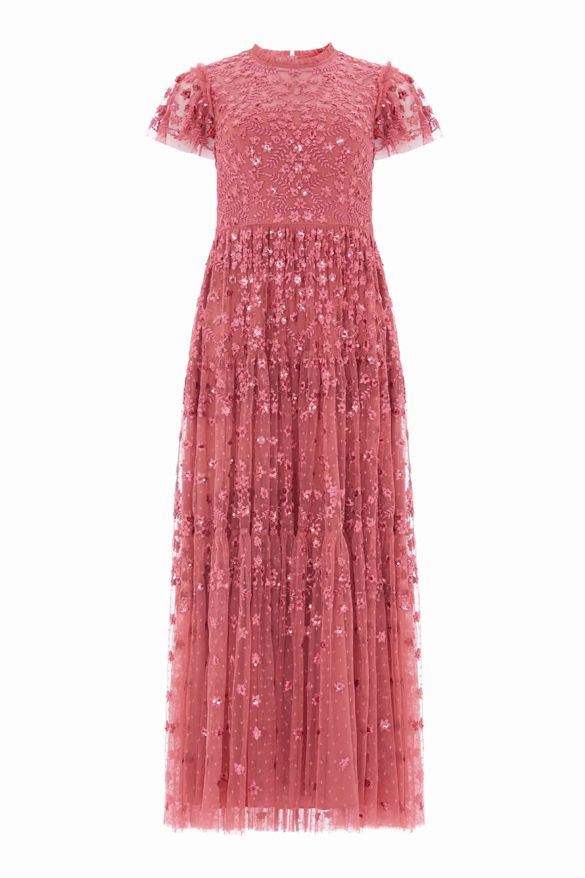 Clover Short Sleeve Ankle Gown Comfort Stretch Casual Core