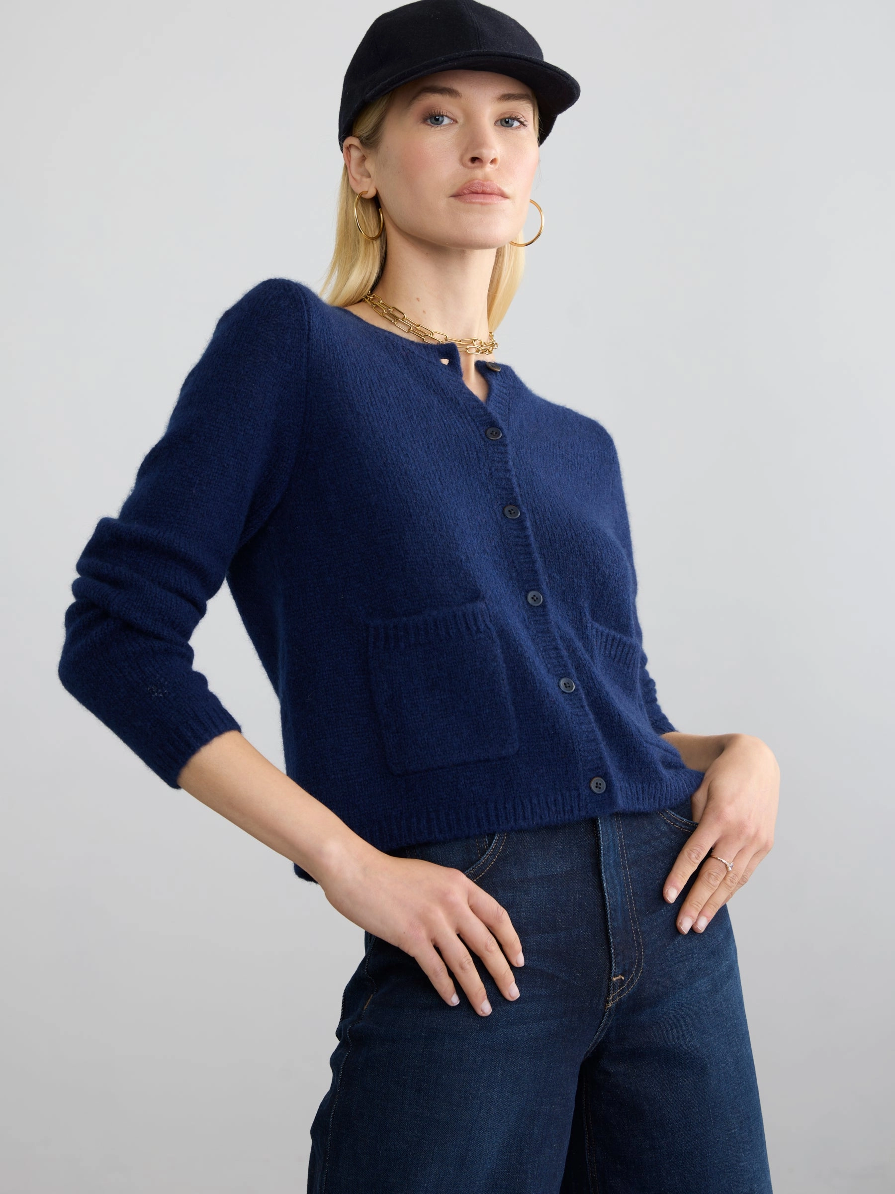 COCO CARDIGAN Laser Cut Edges Ultra Soft Texture