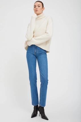 Coco Straight Leg Denim Wear Resistant Fabric