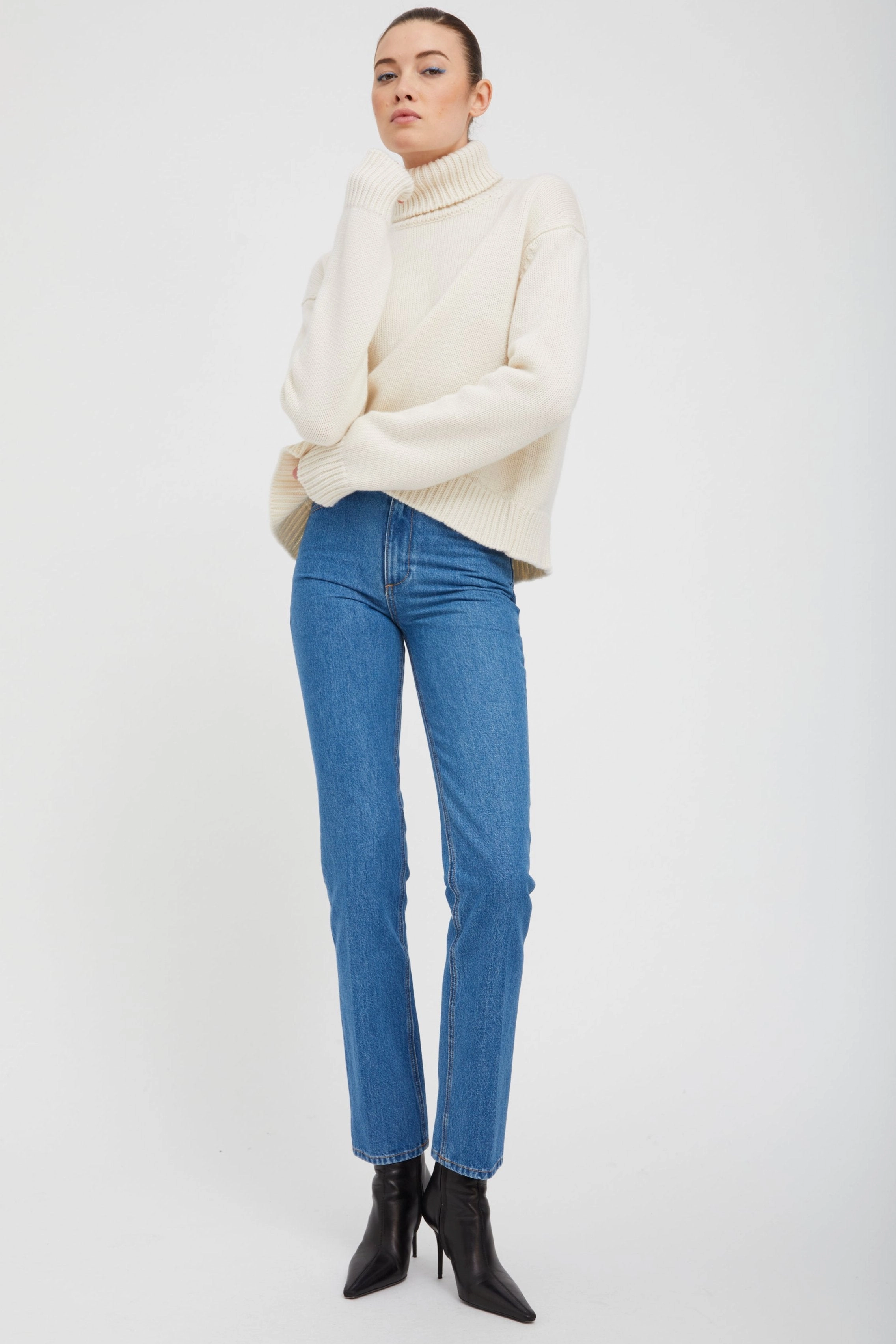 Coco Straight Leg Denim Wear Resistant Fabric