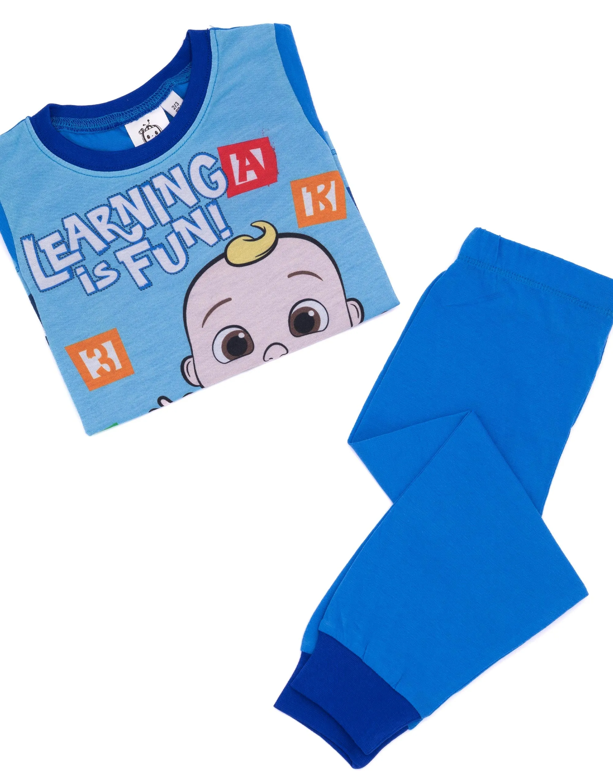 Cocomelon Kids Pyjamas Blue T-Shirt Bottoms Pjs
