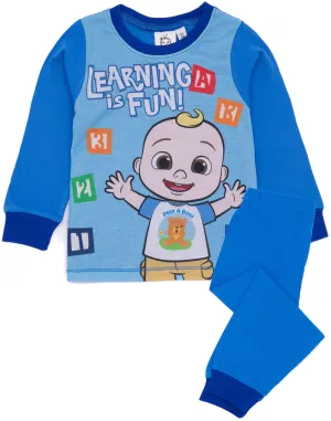 Cocomelon Kids Pyjamas Blue T-Shirt Bottoms Pjs