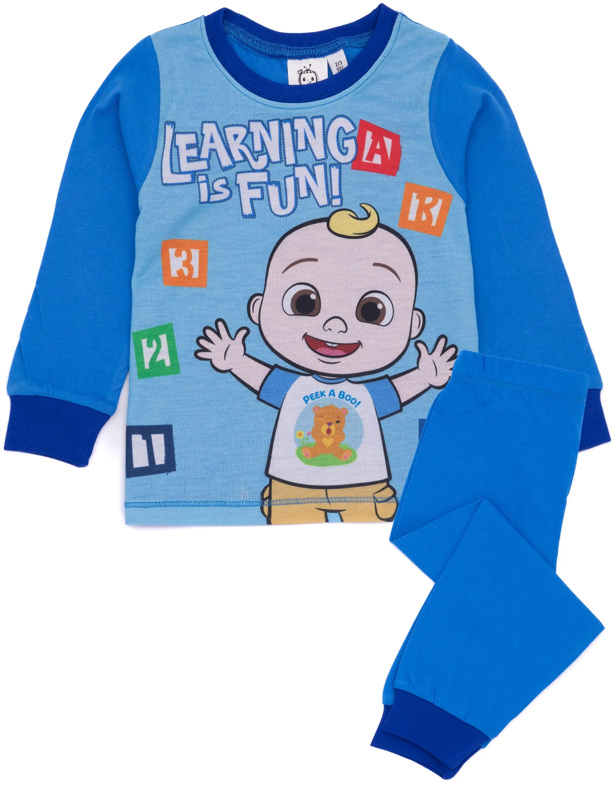 Cocomelon Kids Pyjamas Blue T-Shirt Bottoms Pjs