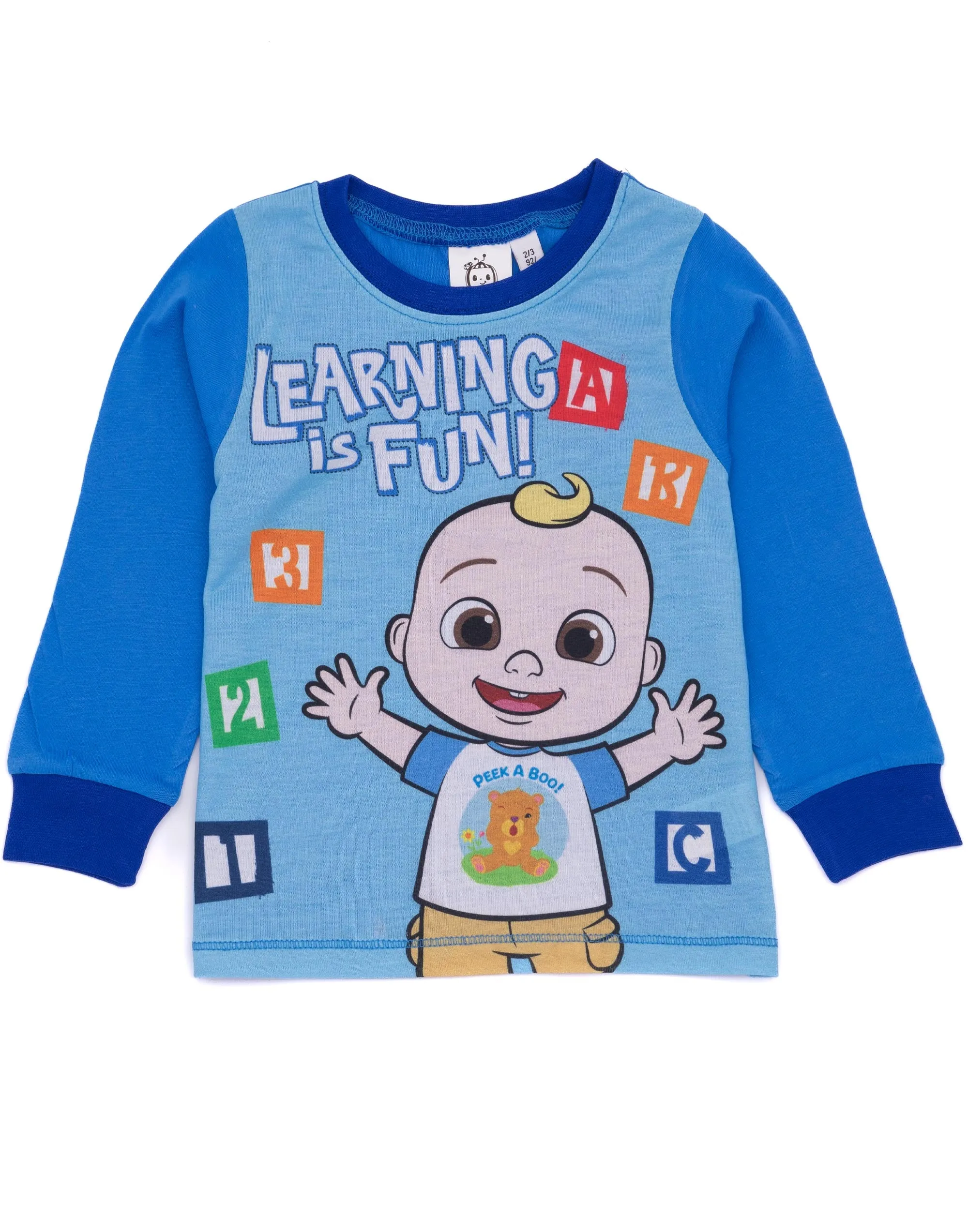 Cocomelon Kids Pyjamas Blue T-Shirt Bottoms Pjs