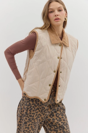 Slip Resistant Grip Effortless Travel Wear Colette Quilted Vest