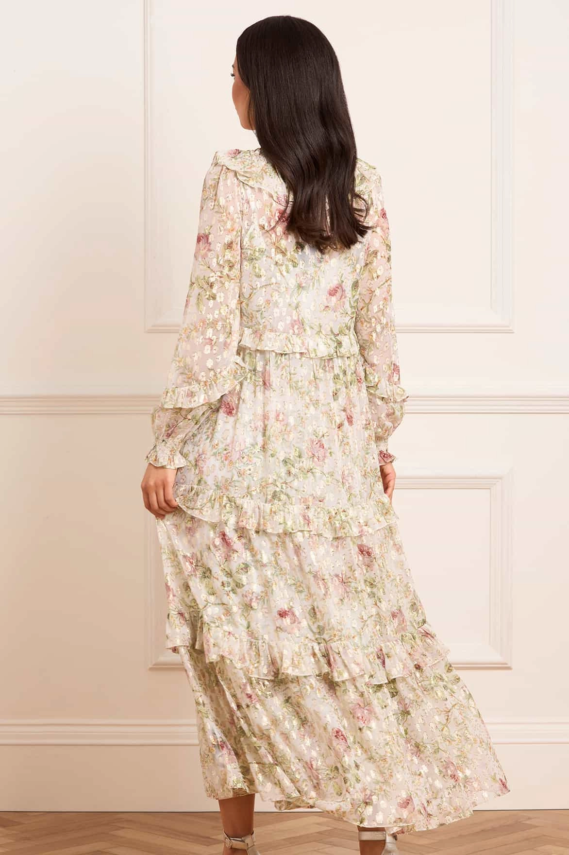 Colette's Rose Cherie Lurex Ankle Gown Versatile Cut Perfect Layering