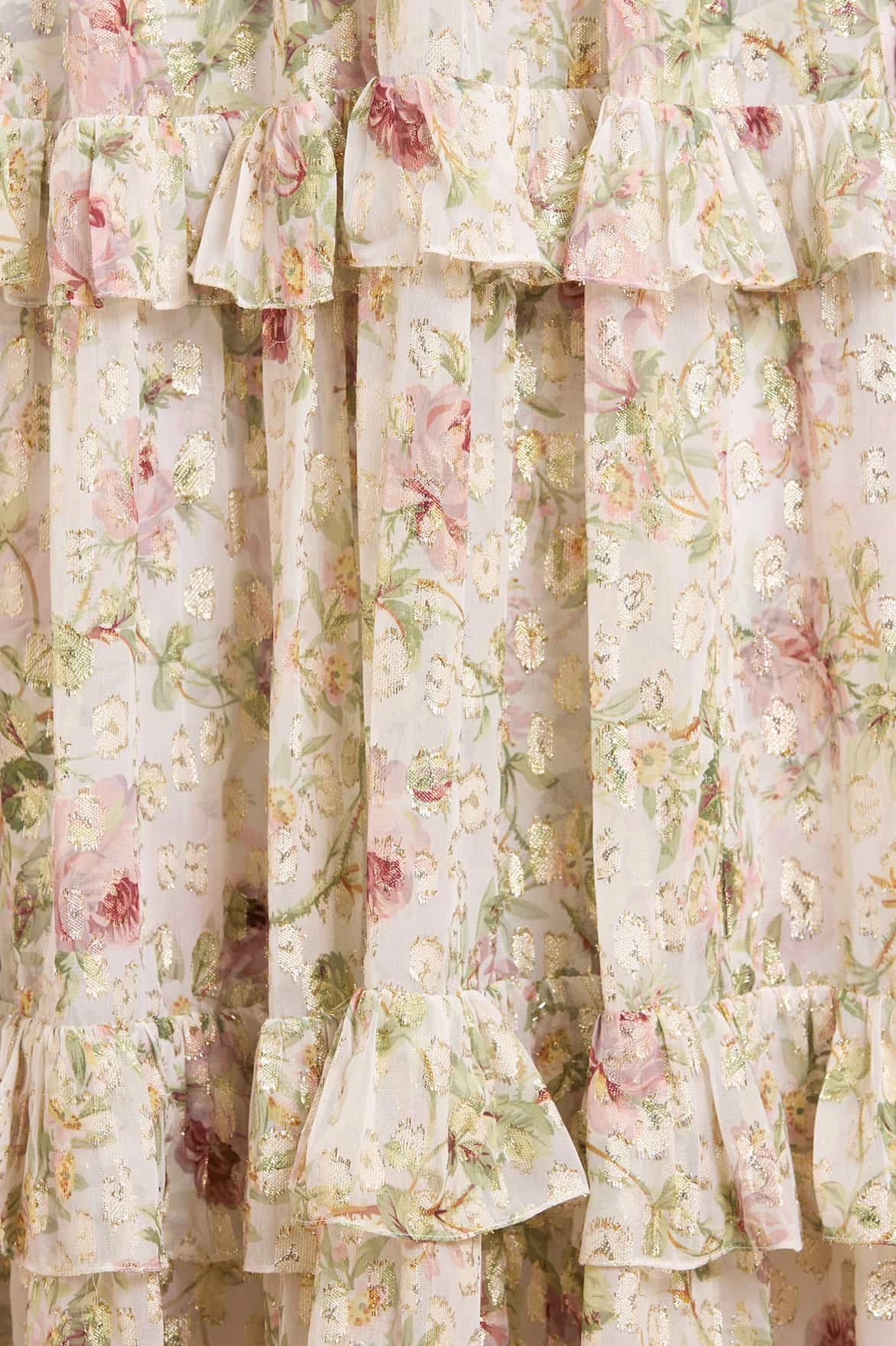 Chic Balance Colette's Rose Cherie Lurex Ankle Gown