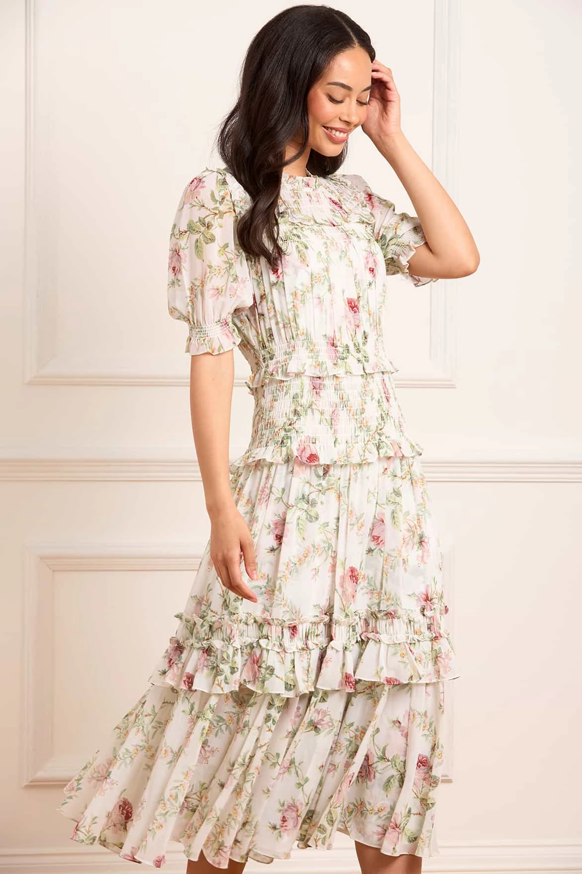 Autumn Ready museum visit Colette's Rose Emilia Georgette Ballerina Dress