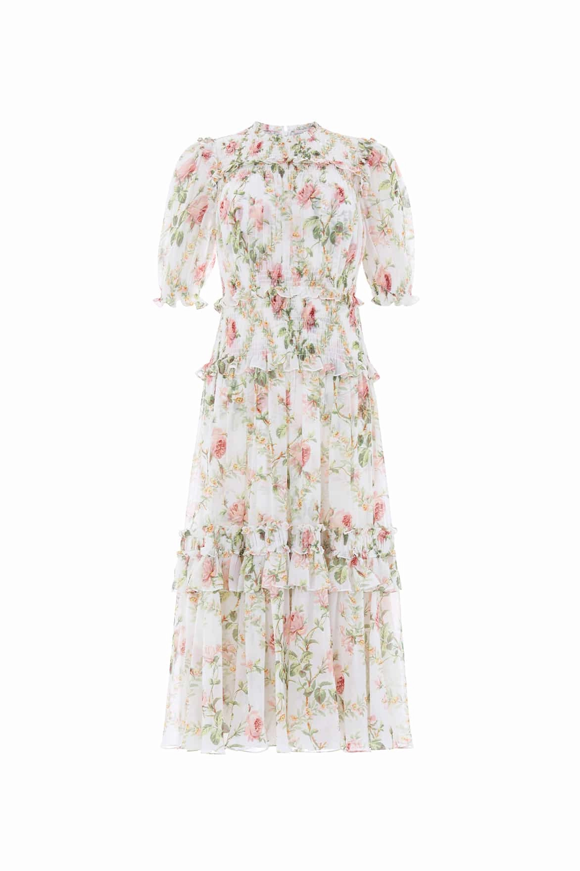 Colette's Rose Emilia Georgette Ballerina Dress Evening Chic