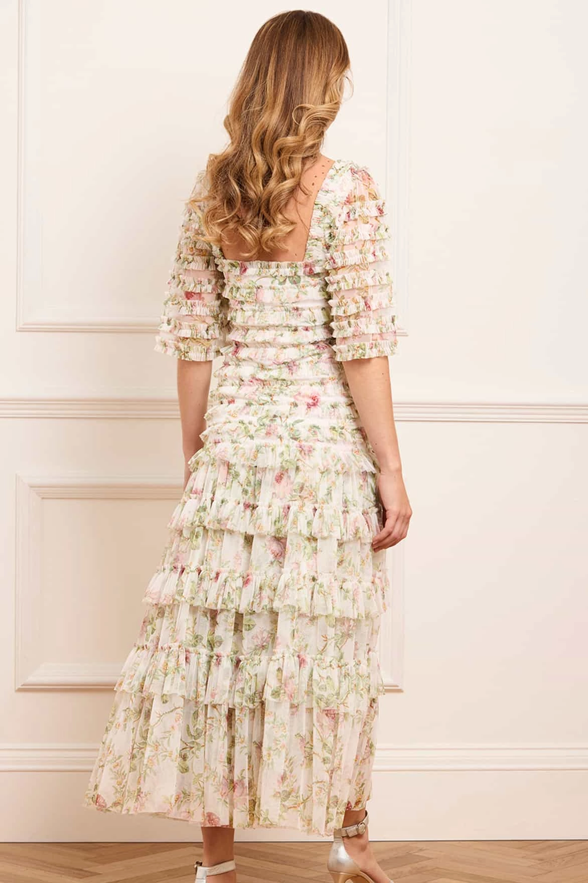 Colette's Rose Short Sleeve Ankle Gown Light Mood