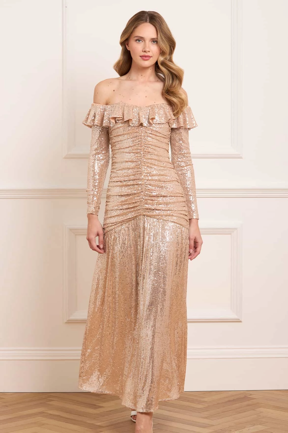 Sienna Off-Shoulder Gown Non-Pilling