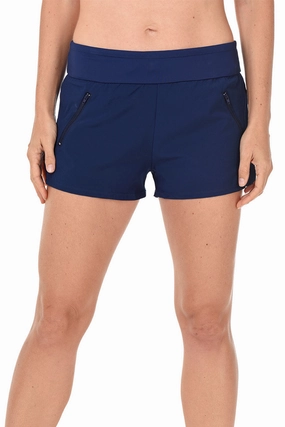 Stretch Woven Beach Short Silicone Grip Interior Everyday Fashion