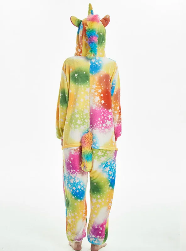 Colorfulstar Unicorn Winter Adults Animal Pajamas Sets