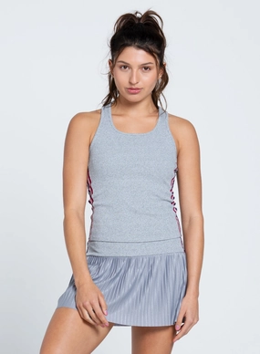 Berry Stripe Rib Tank Durable Weave UltraLightweight