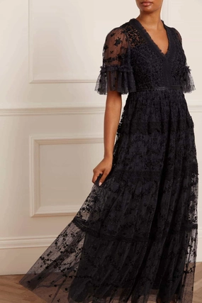 Araminta Lace Gown Mesh Soft