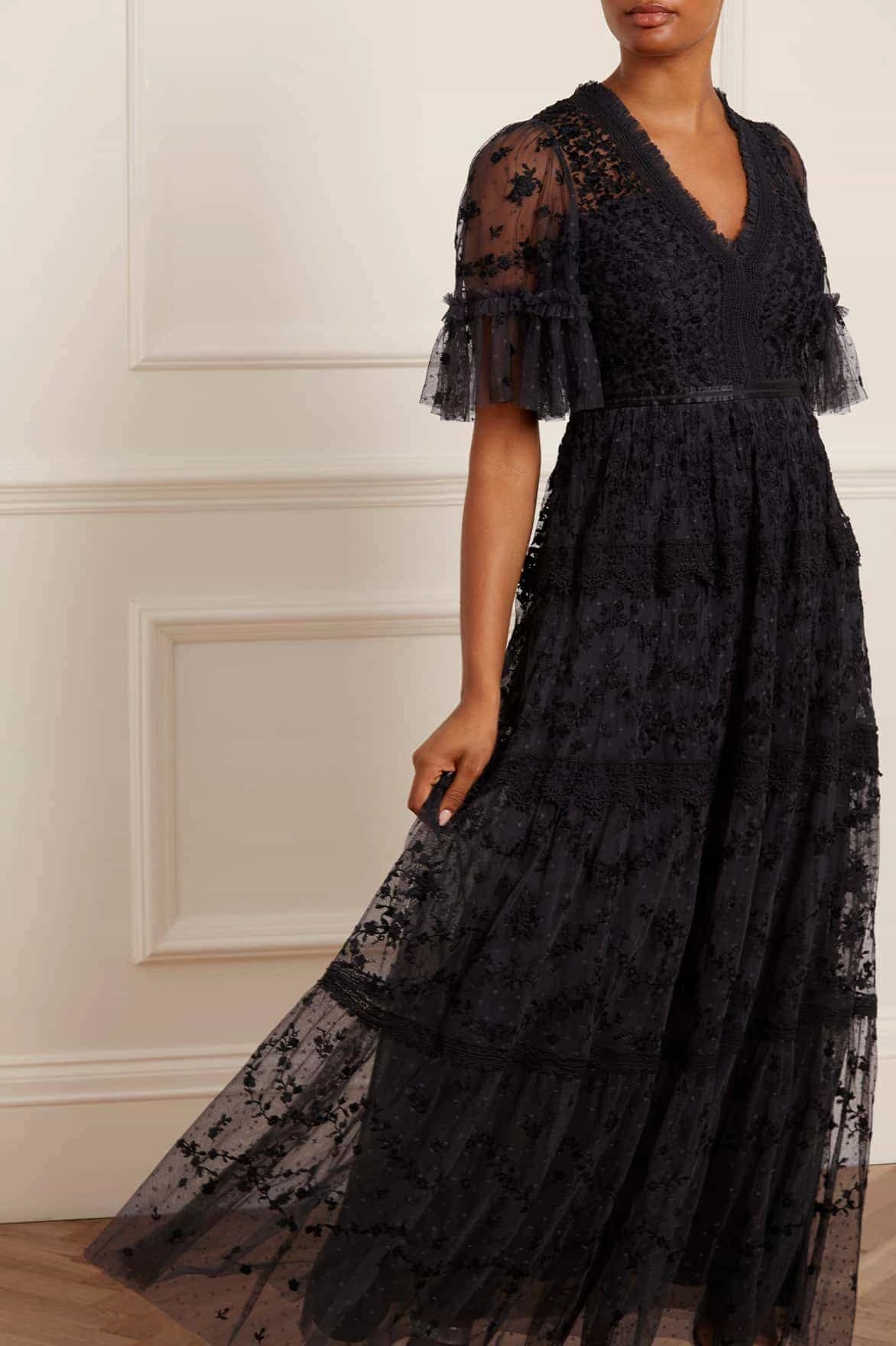 Araminta Lace Gown Mesh Soft