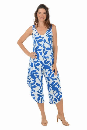 Night Ready Flower Petals Sleeveless Jumpsuit