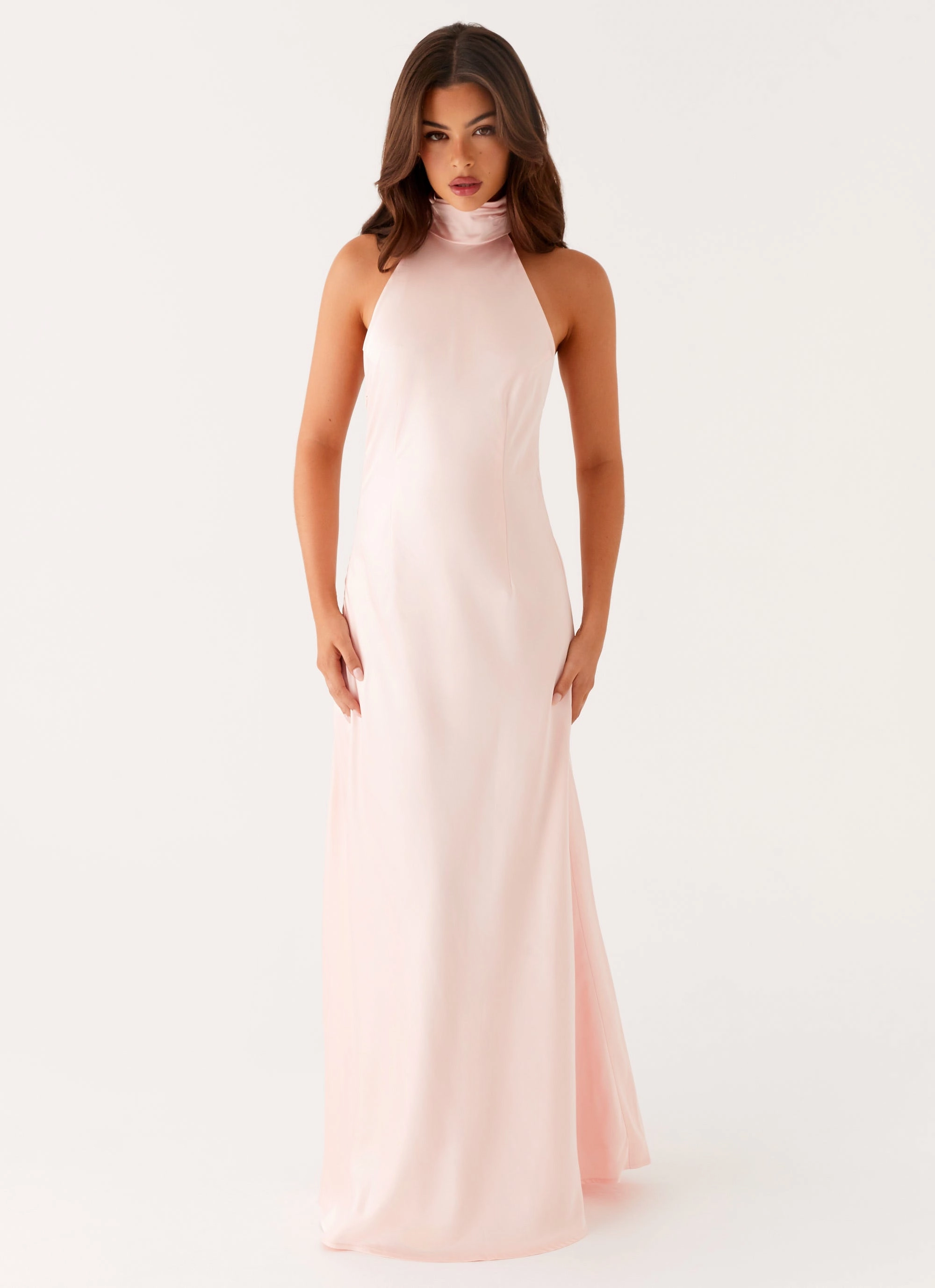 Fashionable Touch Classy Look Siani Backless Maxi Dress - Pink