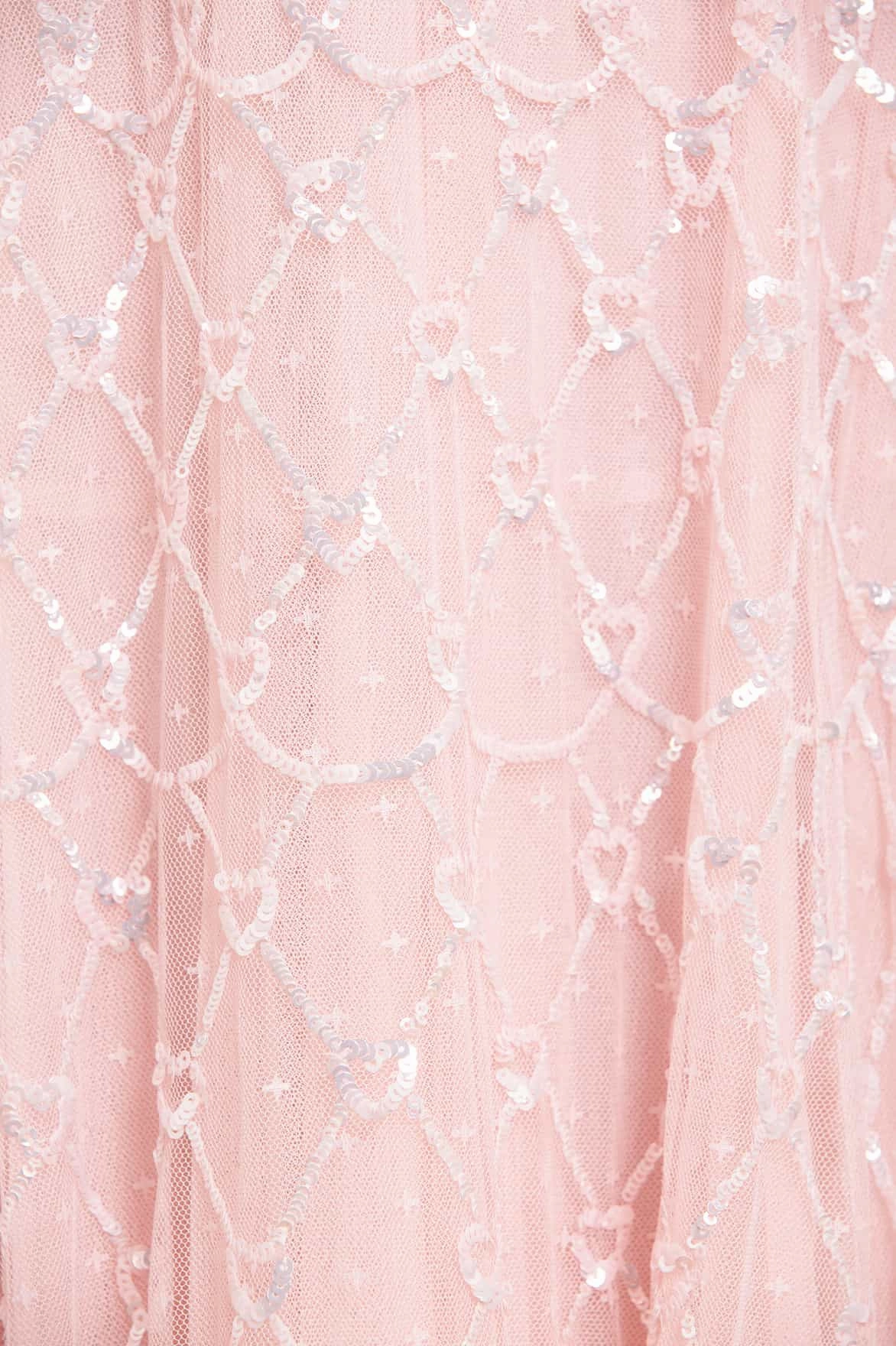 Heart Lattice Ankle Gown Country View Sleeve Light