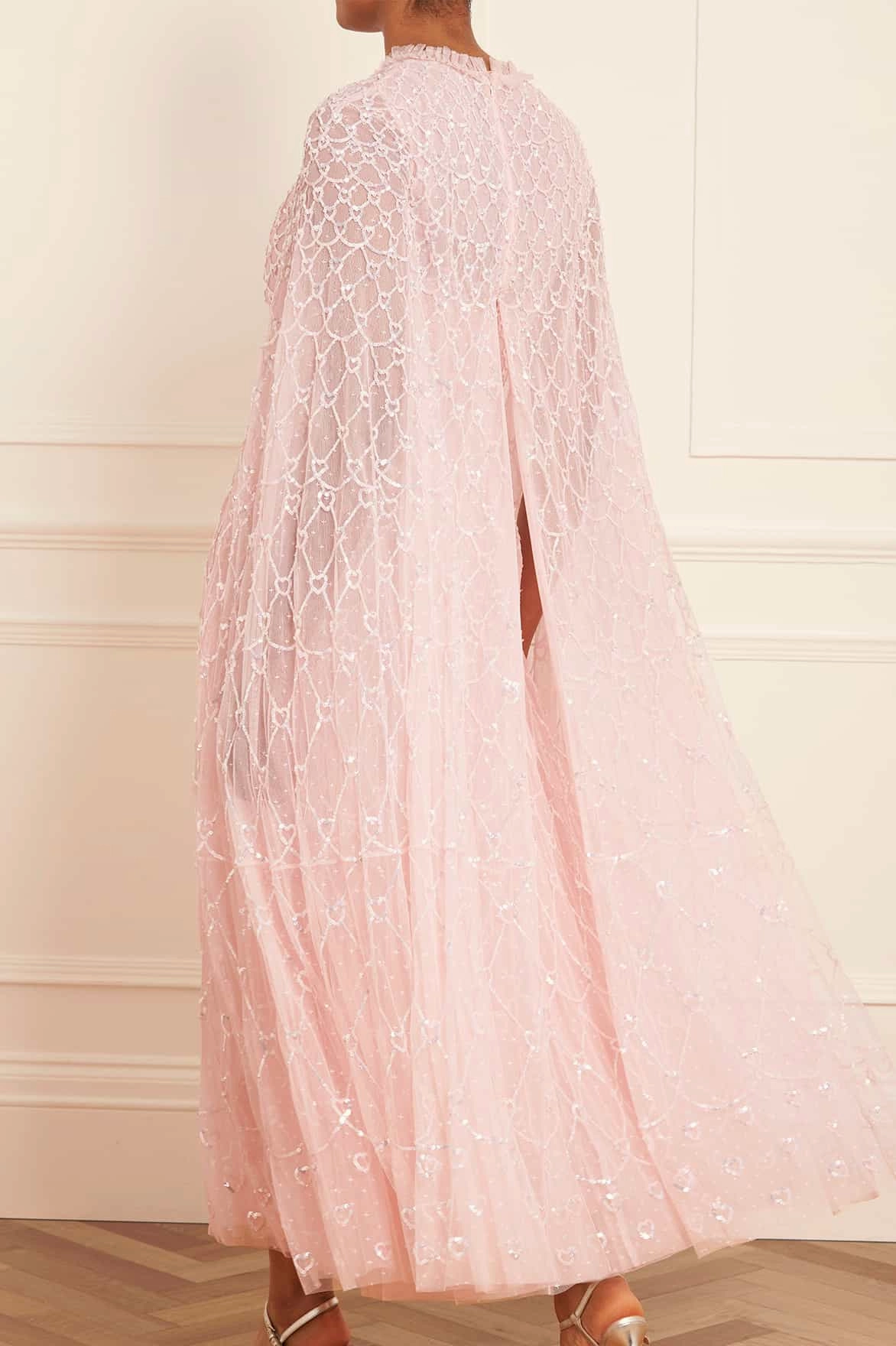 Heart Lattice Ankle Gown Relax Feel Light Shape