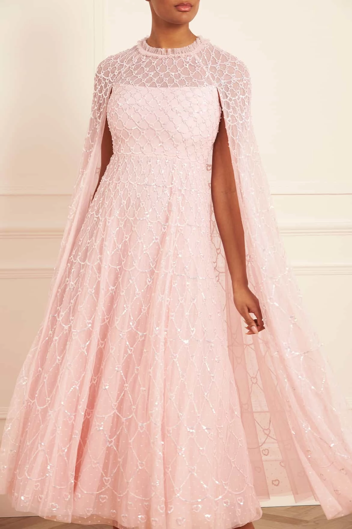 Heart Lattice Ankle Gown All Fitwear Floral design