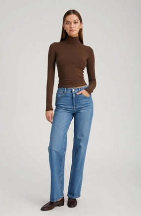 CompressionFitFabric No Fuss Fit Marion Loose Straight Denim
